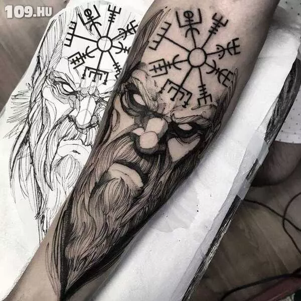 Tetoválás fekete/fehér